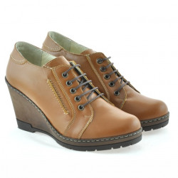 Chaussures casual femme 625 marron ciré