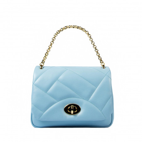 Sac à main femme d'épaule 005g bleu clair