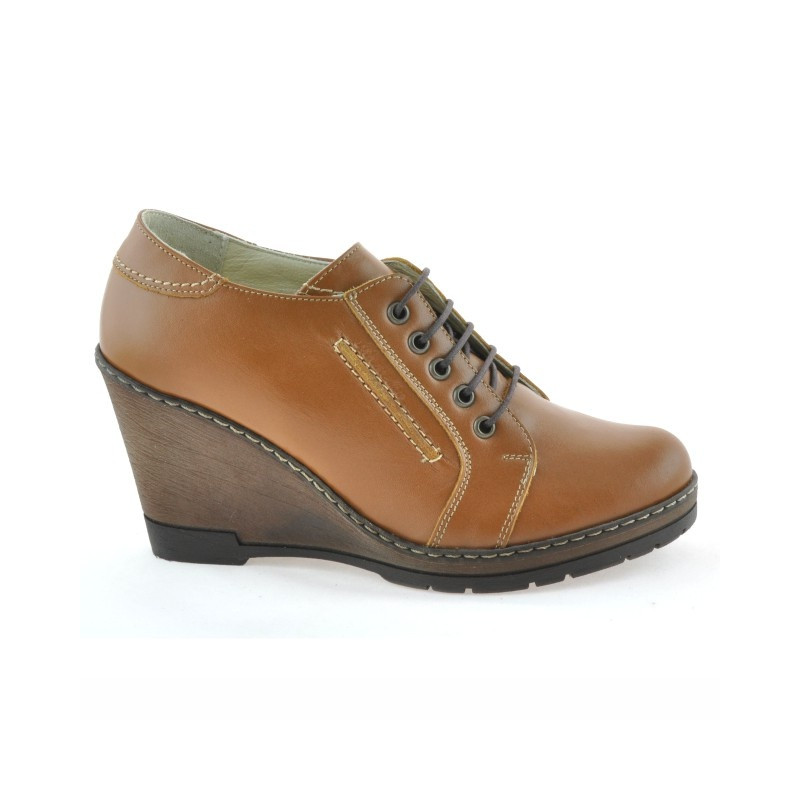 Chaussures casual femme 625 marron ciré
