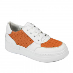 Chaussures de sport femme 6059 blanc+orange