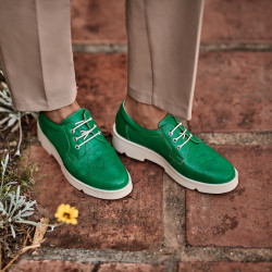 Chaussures décontractées femme 6051 vert lifestyle