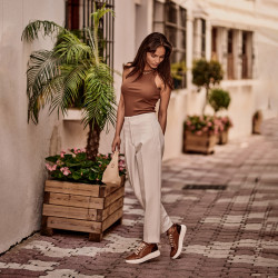Chaussures casual/sport 6048 marron combiné lifestyle