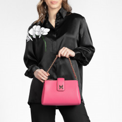 Sac à main femme bandoulière 003g fuchsia