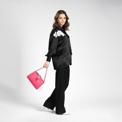 Sac à main femme bandoulière 003g fuchsia