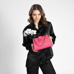 Sac à main femme bandoulière 003g fuchsia