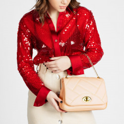 Sac à main femme bandoulière 005g rose saumon