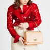 Sac à main femme bandoulière 005g rose saumon