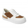 Chaussures de sport femme 6059 blanc+camel