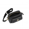 Sac à main femme à bandoulière 006g noir pétrole