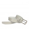 Ceinture hommes / femmes 01b blanc