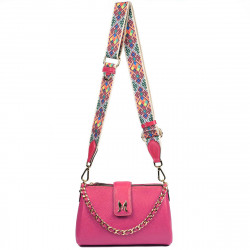 Sac à main femme bandoulière 003g fuchsia