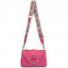 Sac à main femme bandoulière 003g fuchsia