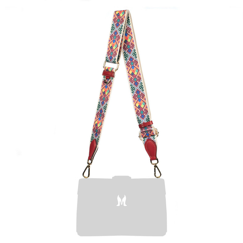 Sangle d'épaule (sangle) 102g multicolore+rouge