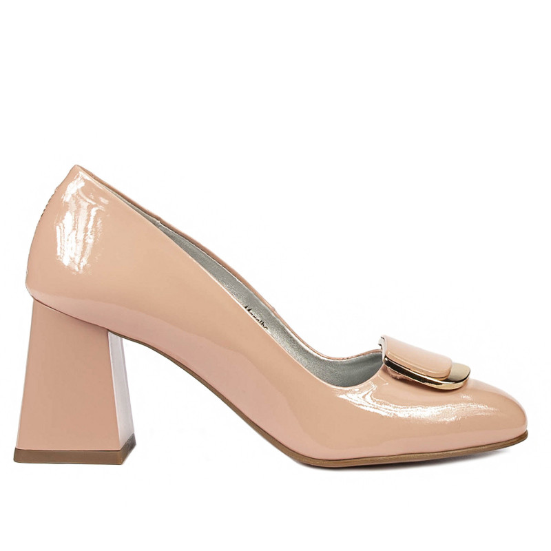 Chaussures élégantes femme 1291 vernis nude