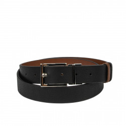 Ceinture femme 22m bicolore biz noir+marron