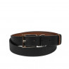 Ceinture femme 22m bicolore biz noir+marron