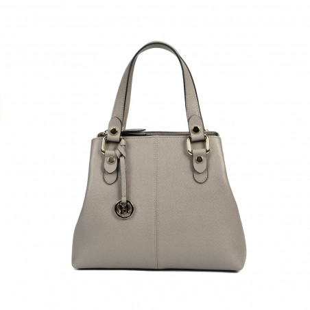 Sac à main femme à épaule 004g gris cendré