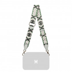 Bretelle en bandoulière (sangle) 104g multicolore+gris acciaio