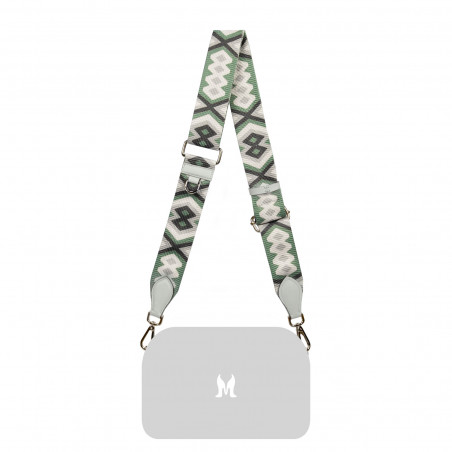 Bretelle en bandoulière (sangle) 104g multicolore+gris acciaio