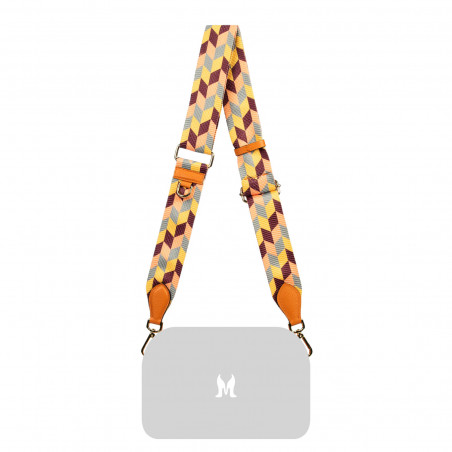 Sangle d'épaule (sangle) 106g multicolore+orange