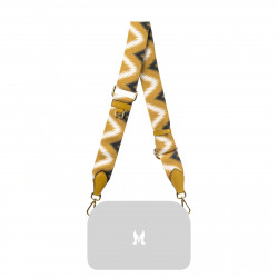 Bandoulière (sangle) 103g multicolore+moutarde