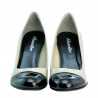 Chaussures élégantes femme 1213 vernis beige+noir