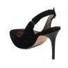 Sandales femme 1295 noir antelope