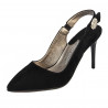 Sandales femme 1295 noir antelope