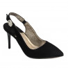 Sandales femme 1295 noir antelope