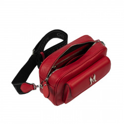 Sac à main femme épaule 006g rouge saffiano