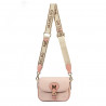 Sac à main femme bandoulière 007g rose combiné