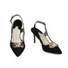 Sandales femme 1294 noir antilope