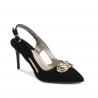 Sandales femme 1294 noir antilope
