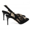 Sandales femme 1294 noir antilope