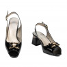 Sandales femme 1297 vernis noir
