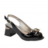 Sandales femme 1297 vernis noir