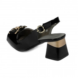 Sandales femme 1297 vernis noir