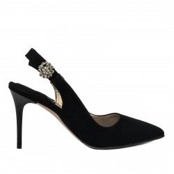 Sandales femme 1295 noir antelope