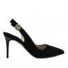 Sandales femme 1295 noir antelope