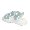 Sandales femme 5092 bleu combiné
