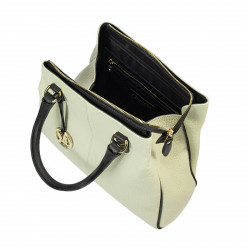 Sac à main femme 002g nude latte+noir