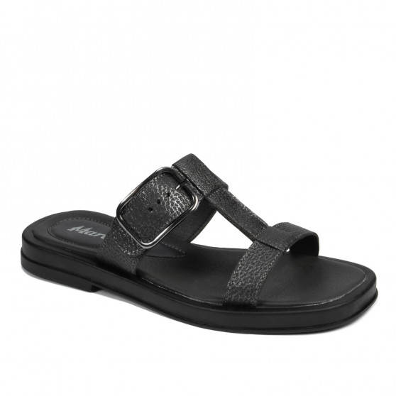Sandales femme 5091 noir métallisé Sandales femme 5091 noir métallisé