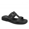 Sandales femme 5091 noir métallisé