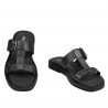 Sandales femme 5091 noir métallisé