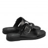 Sandales femme 5091 noir métallisé