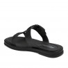 Sandales femme 5091 noir métallisé