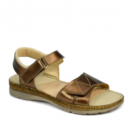 Sandales femme 5090 cuivré combiné