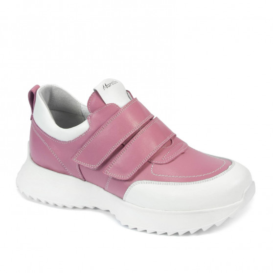 Baskets femme 6060 rose combiné