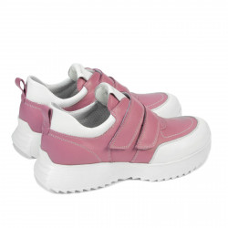 Baskets femme 6060 rose combiné