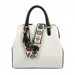 Sac à main femme 002g blanc+noir